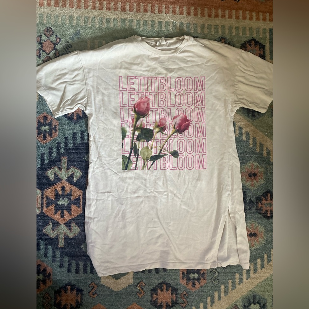 ZARA Off-white roses Dress